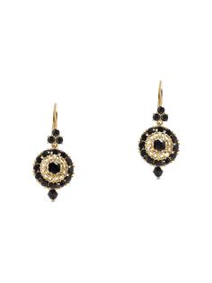 Dolce & Gabbana серьги из желтого золота с бриллиантами и сапфирами