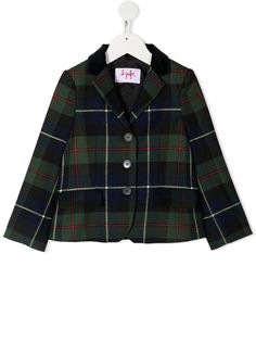 Il Gufo пиджак на пуговицах в клетку тартан