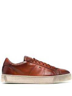Santoni кеды на шнуровке