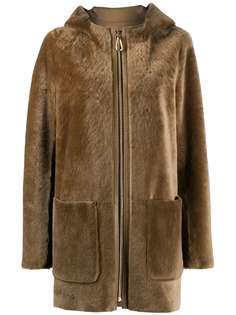 Sandro Paris пальто с капюшоном