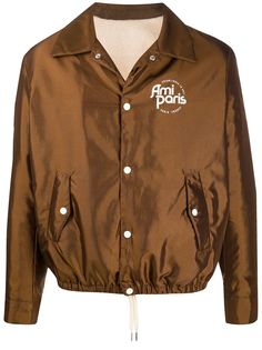 AMI Paris куртка с подкладкой из шерпы