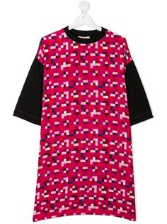 Marni Kids платье-футболка с принтом