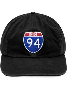 Supreme шестипанельная кепка Interstate