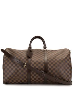 Louis Vuitton дорожная сумка Damier Keepall Bandouliere 55 2006-го года