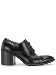 Céline Pre-Owned туфли на блочном каблуке со шнуровкой