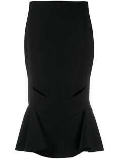 Versace юбка с расклешенным подолом и разрезом