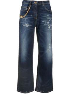 Elisabetta Franchi укороченные джинсы широкого кроя