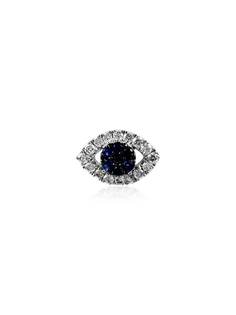 Loquet аксессуар для подвески Evil Eye из белого золота с сапфиром
