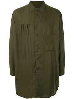 Yohji Yamamoto рубашка со сборками