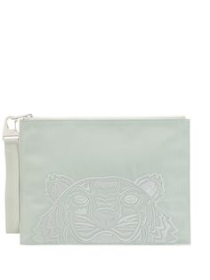 Kenzo большой клатч с вышивкой Tiger