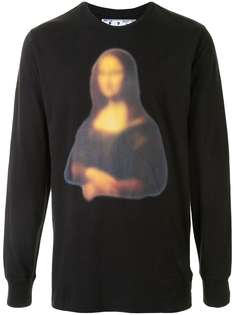 Off-White футболка с длинными рукавами и принтом Mona Lisa