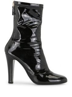 Chanel Pre-Owned ботильоны с закругленным носком