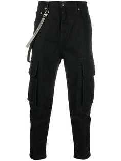 Helmut Lang укороченные брюки карго
