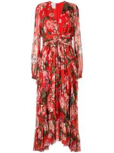 Ingie Paris расклешенное платье с цветочным принтом