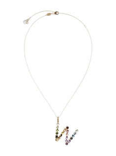 Dolce & Gabbana колье из желтого золота с подвеской в форме буквы W из топазов