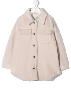 Brunello Cucinelli Kids фактурная куртка-рубашка