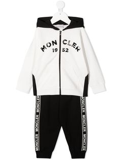 Moncler Kids спортивный костюм с капюшоном и логотипом