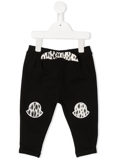 Moncler Enfant спортивные брюки с вышитым логотипом