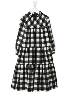 Simonetta ярусное платье в клетку
