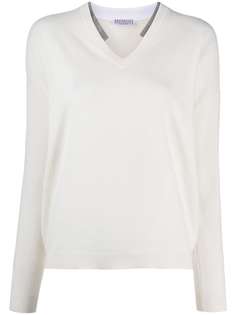 Brunello Cucinelli джемпер с V-образным вырезом