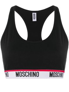 Moschino спортивный бюстгальтер с логотипом