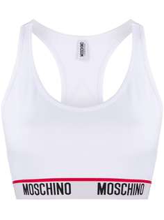 Moschino спортивный бюстгальтер с логотипом