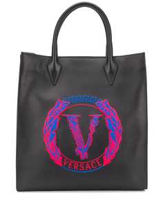 Versace сумка-тоут с логотипом