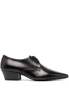 Saint Laurent туфли дерби Billy на шнуровке