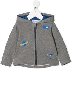 Emporio Armani Kids бомбер с принтом