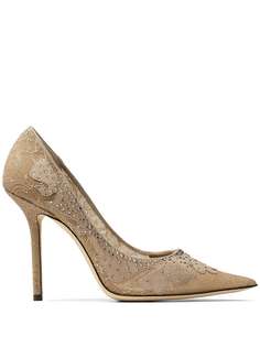 Jimmy Choo кружевные туфли-лодочки Love 100