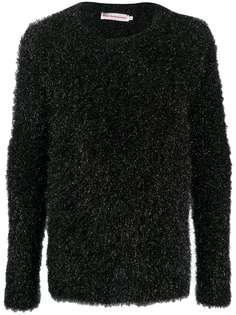 Walter Van Beirendonck пушистый джемпер с круглым вырезом
