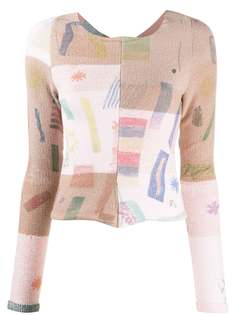 Eckhaus Latta джемпер в технике пэчворк