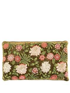 Anke Drechsel подушка с цветочной вышивкой