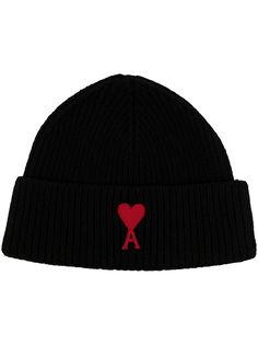 AMI шапка бини с нашивкой-логотипом