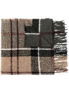 Barbour длинный шарф в клетку