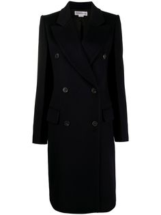 Victoria Beckham двубортное пальто строгого кроя