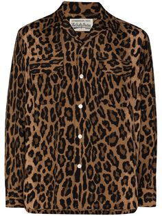 Wacko Maria рубашка с леопардовым принтом