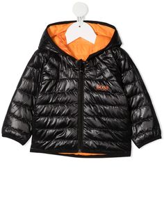 BOSS Kidswear пуховик с капюшоном