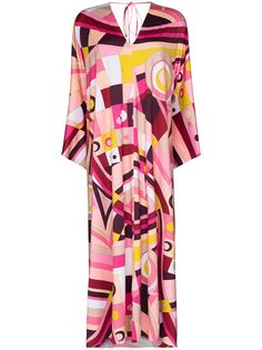Emilio Pucci платье макси с геометричным принтом