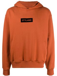 Styland худи с приспущенными плечами и логотипом