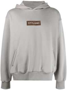 Styland худи с приспущенными плечами и логотипом