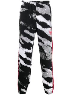 adidas спортивные брюки с тигровым принтом