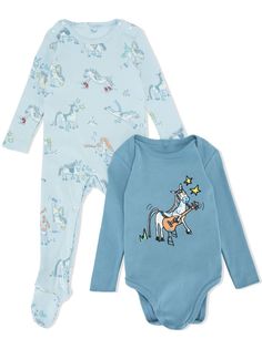 Stella McCartney Kids комплект из боди и пижамы с принтом