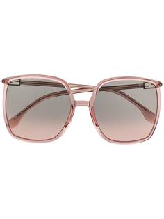 Fendi Eyewear солнцезащитные очки в массивной квадратной оправе