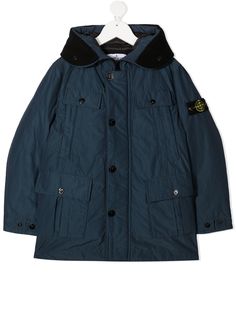 Stone Island Junior парка с капюшоном