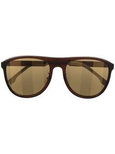 Fendi Eyewear солнцезащитные очки с полосатыми линзами