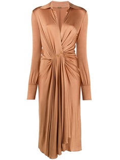 Dodo Bar Or платье-рубашка с глубоким вырезом и драпировкой
