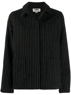 YMC куртка-рубашка в тонкую полоску