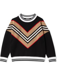 Burberry Kids свитер в полоску Icon Stripe