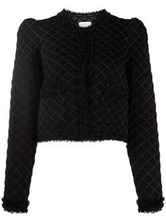 Sandro Paris твидовый жакет Amy в клетку